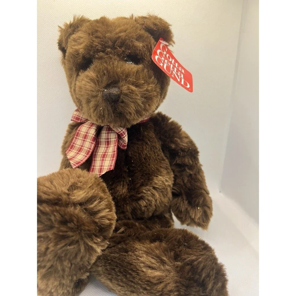 Gund vintage Brown Teddy Bear, Plush Medium 14